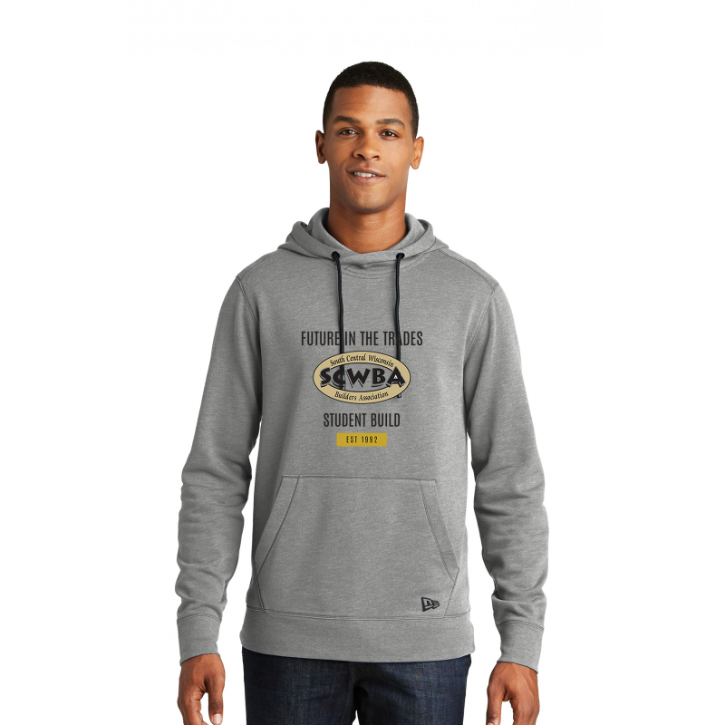 NEA510 New Era® Tri-Blend Fleece Pullover Hoodie; FULL FRONT PRINT; The STUDENT logo can be applied to other items